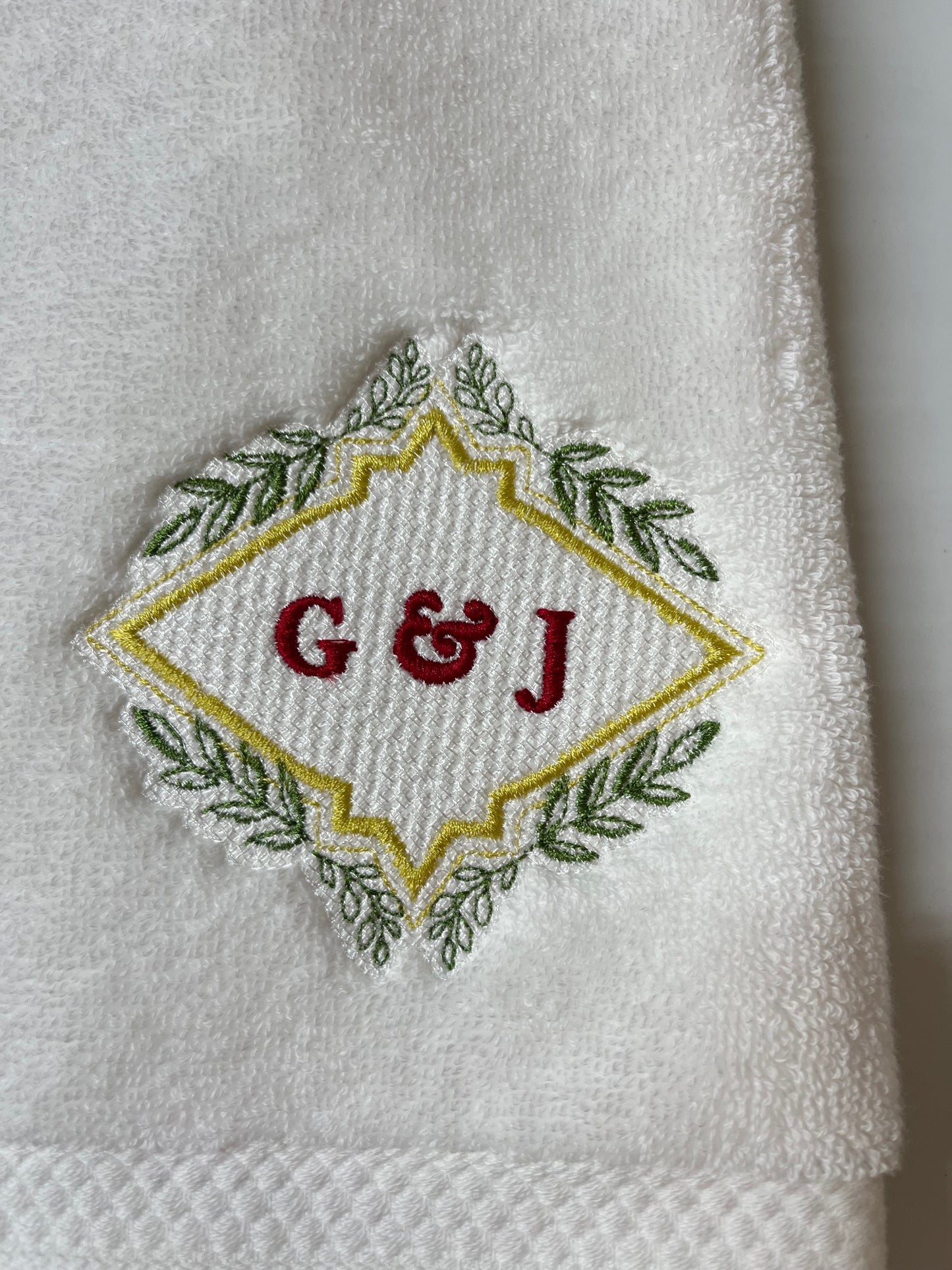 Custom Monogramed towels