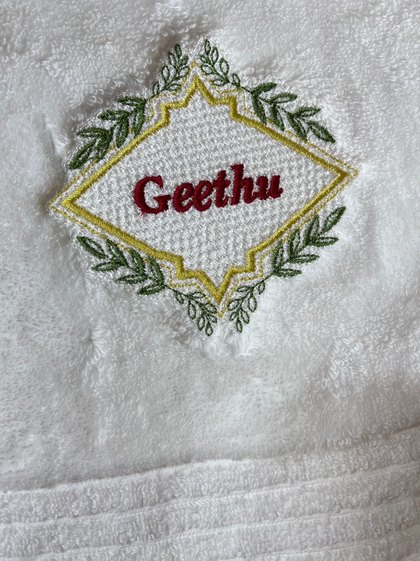 Custom Monogramed towels